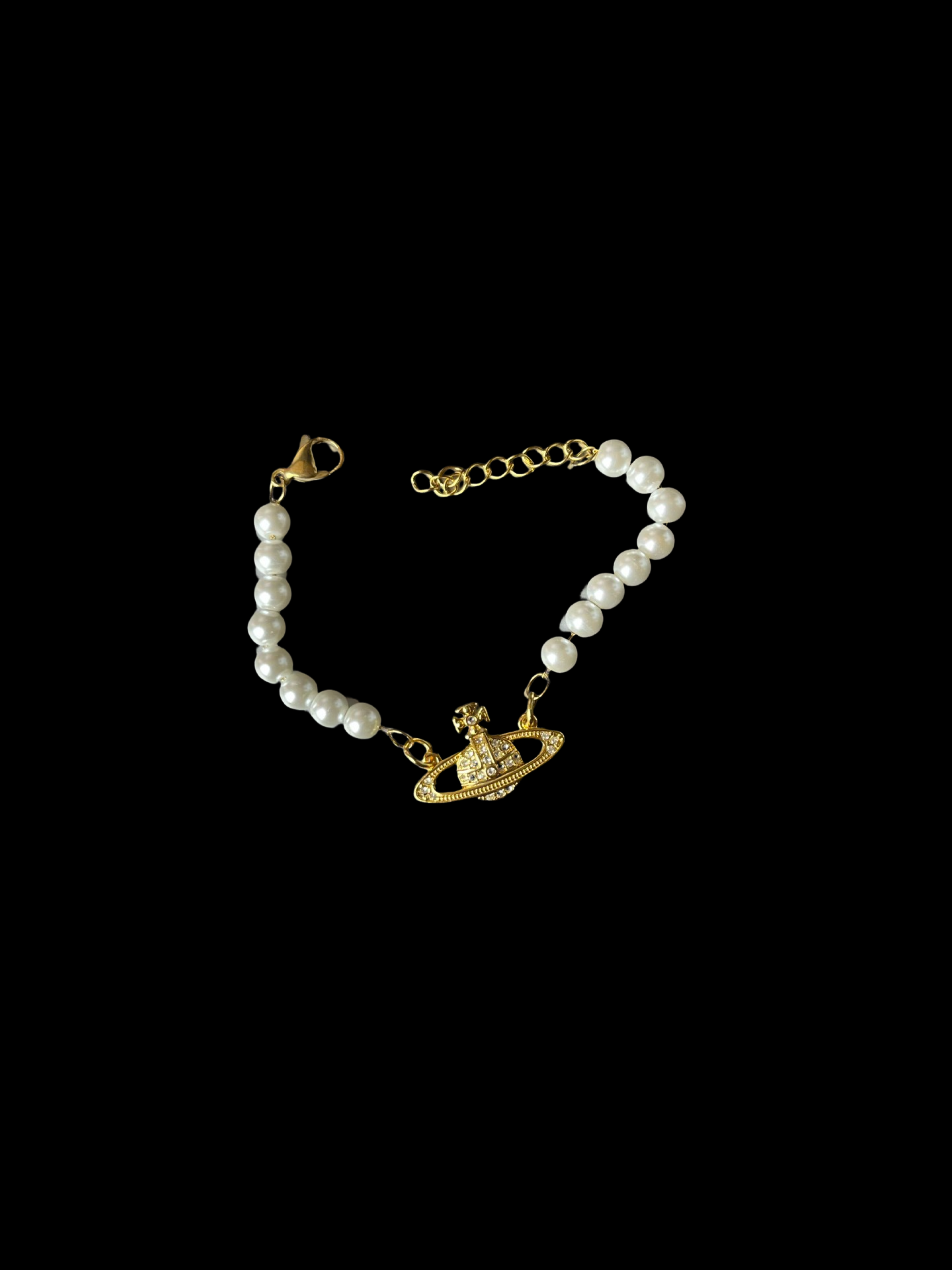 Repurposed Gold Vivi Pearl Bracelet