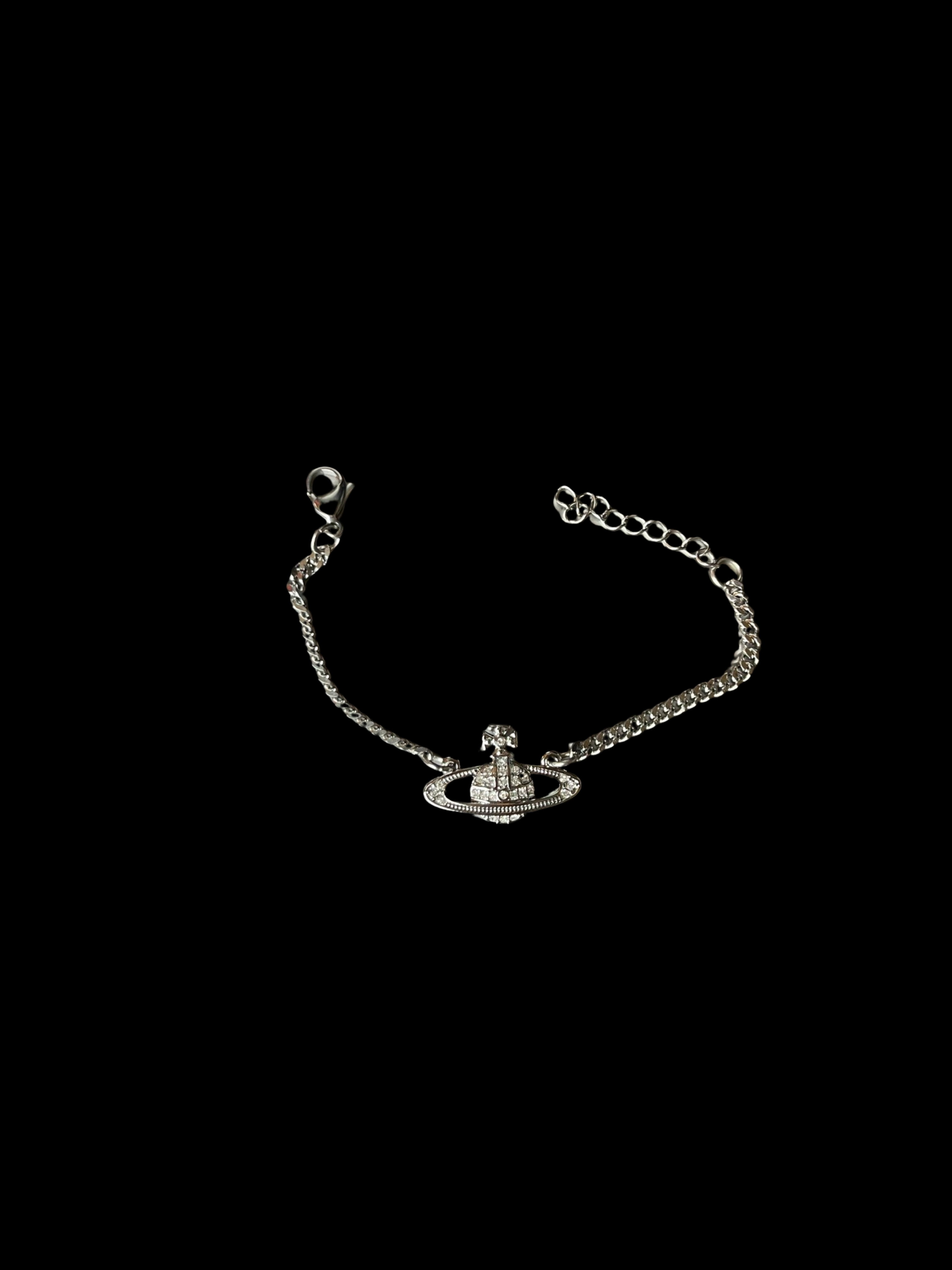 Repurposed Silver Vivi Chain Bracelet